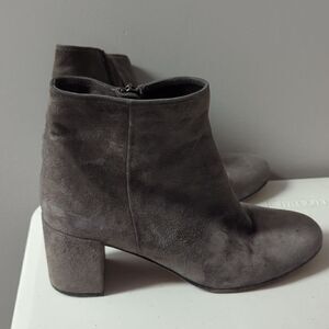 Vince Gray Zip Up Booties